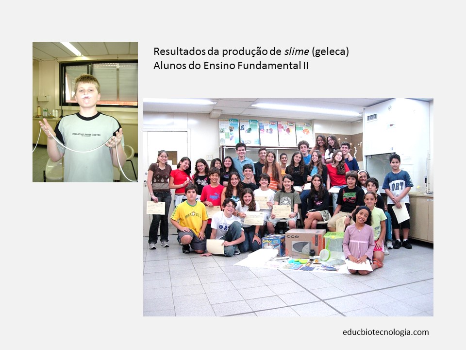 Participação de alunos do ensino fundamental, com o tema Polímeros, em uma exposição de ciência e tecnologia