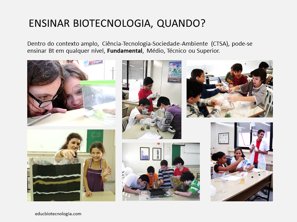 2. Quando ensinar Biotecnologia