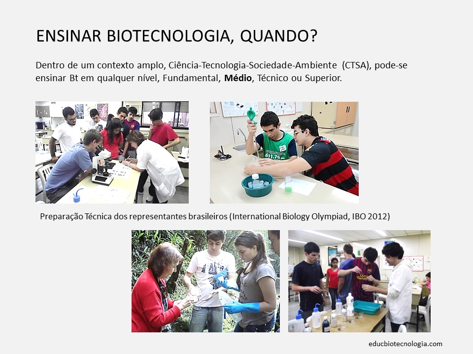 3. Quando ensinar Biotecnologia