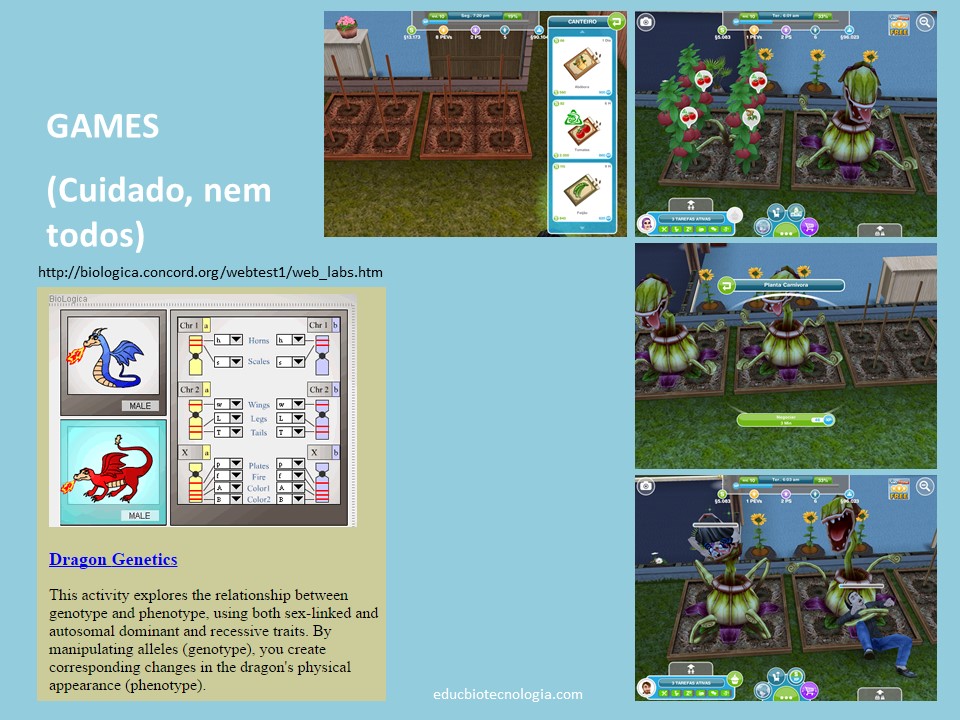 O auxílio (nem sempre) dos games no ensino de Biotecnologia moderna