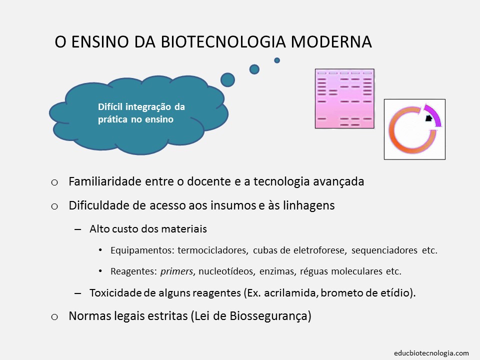 O ensino de Biotecnologia moderna